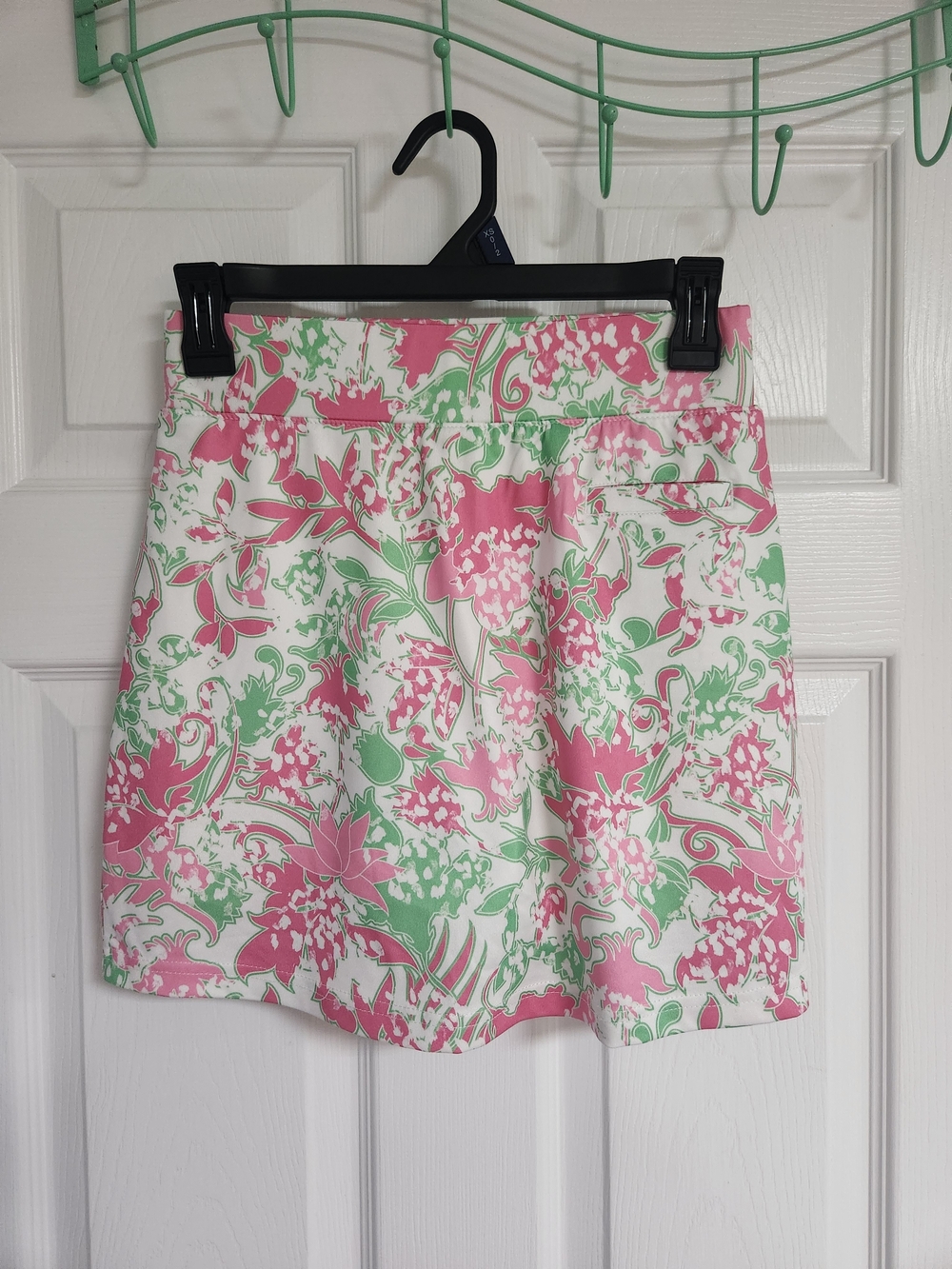 Pebble Beach Pink & Green Floral Skort